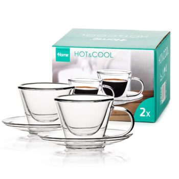 4Home Termo pohár na espresso Elegante Hot&Cool, 80 ml, 2 ks