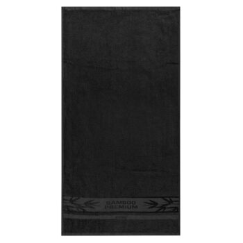 4Home Uterák Bamboo Premium čierna, 30 x 50 cm, sada 2 ks