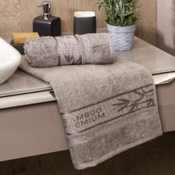 4Home Uterák Bamboo Premium sivá, 50 x 100 cm