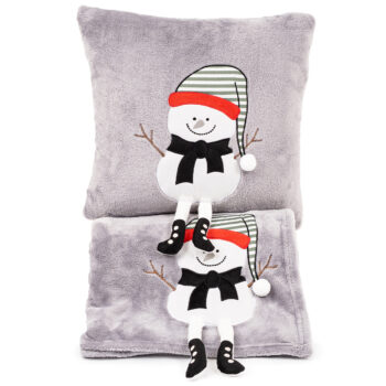4Home Vianočná obliečka na vankúšik Frosty Snowman, 150 x 200 cm