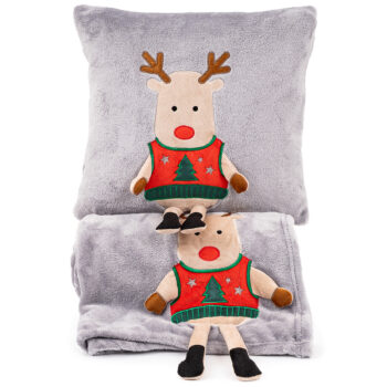 4Home Vianočný obliečka na vankúšik Xmas Reindeer, 40 x 40 cm