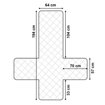 4Home Vodeodolný prehoz na kreslo Pocket, 64 x 194 cm