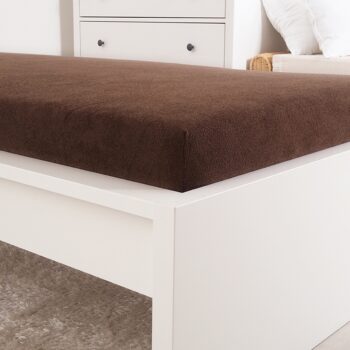 4Home froté prestieradlo Ideál tmavohnedá, 100 x 200 cm