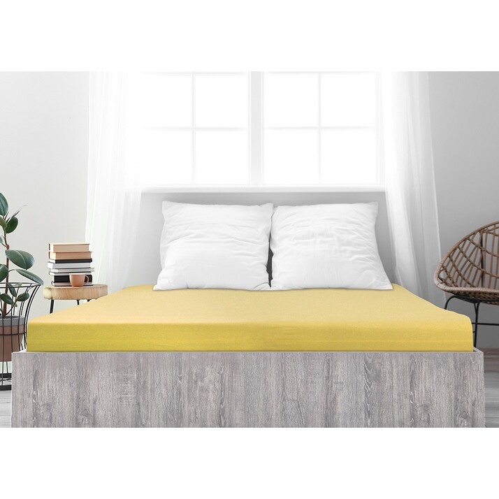 4Home jersey prestieradlo Ideál žltá, 180 x 200 cm 4Home jersey prestieradlo Ideál žltá, 180 x 200 cm