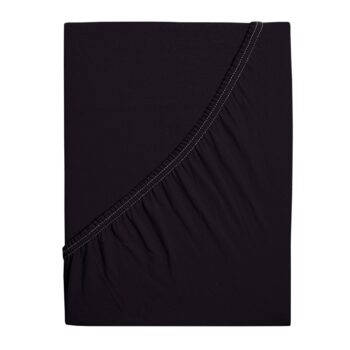 4Home jersey prestieradlo Premium čierna, 180 x 200 cm