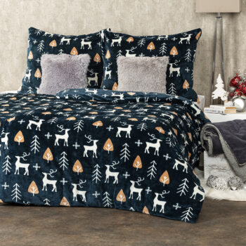 4Home obliečky mikroflanel Nordic Deer, 140 x 220 cm, 70 x 90 cm