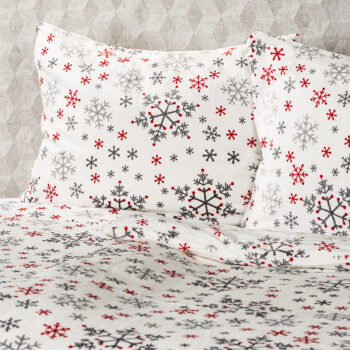 4Home obliečky mikroflanel Snowflakes, 160 x 200 cm, 70 x 80 cm