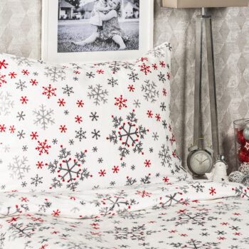 4Home obliečky mikroflanel Snowflakes, 160 x 200 cm, 70 x 80 cm