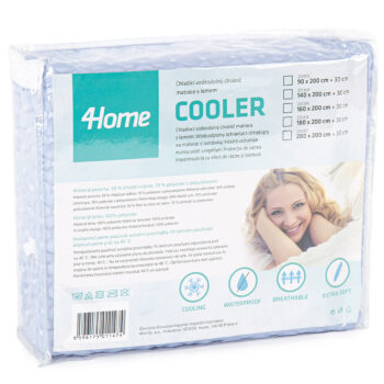 4home Chladiaci nepriepustný chránič matraca s lemom Cooler , 200 x 200 cm