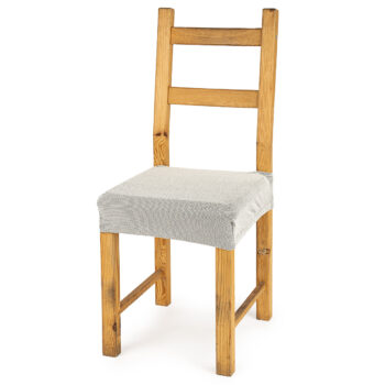 4home Multielastický poťah na sedák na stoličku Comfort smotanová, 40 - 50 cm, sada 2 ks