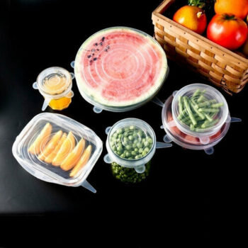 4home Silikónové viečka na potraviny Fresh, 6 ks