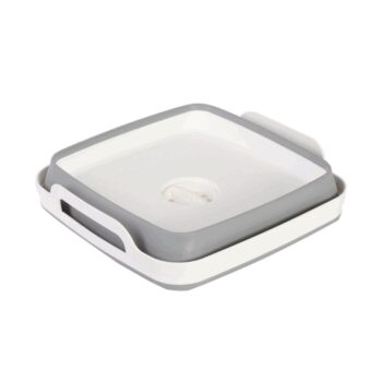 4home Skladací silikónový lavór Clean s odtokom
