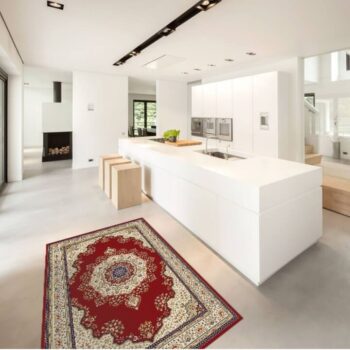 Koberec KENDRA TYP 3 Vás omámi svojou výnimočnosťou. Farby, vzory a obrazce, ktoré zdobia tento koberec Vám vyrazia dych a prenesú Vás do ríše rozprávok. Koberec až priam dýcha Perziou a Orientom. Vyrobený je zo 100% polypropylénu s rozmermi (ŠxD): 133x190 cm a hrúbkou 0,8 cm. Hmotnosť vlasu je…