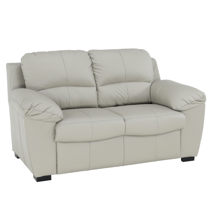 KONDELA Danilo kožená dvojsedačka svetlošedá Dvojsedačka DANILO je luxusný 2-sed, ktorý je vhodné umiestniť do elegantne zariadenej obývačky. Dvojsedačku odporúčame dokúpiť ako doplnok k sedacej súprave Danilo. Je potiahnutý svetlošedou kožou Pampas (Hellgrau M9010), ale zadná časť je čalúnená látkou. Je možné si objednať zo 6 farebných…