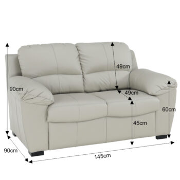 Dvojsedačka DANILO je luxusný 2-sed, ktorý je vhodné umiestniť do elegantne zariadenej obývačky. Dvojsedačku odporúčame dokúpiť ako doplnok k sedacej súprave Danilo. Je potiahnutý svetlošedou kožou Pampas (Hellgrau M9010), ale zadná časť je čalúnená látkou. Je možné si objednať zo 6 farebných…