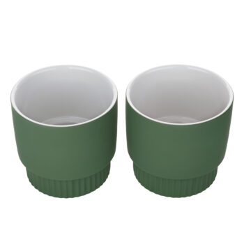 Predstavujeme vám elegantný Hlinený kvetináč Abrio v zelenej farbe, ktorý je ideálnym doplnkom pre váš interiér. Tento set obsahuje dva kusy kvetináčov, ktoré svojím moderným vzhľadom a okrúhlym tvarom prinesú do vášho domova nádych prírody a štýlu.