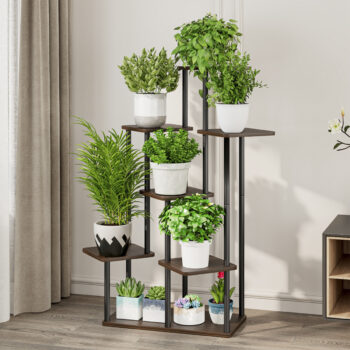 Kovový stojan na kvety ADITE TYP 2 je príkladom moderného a elegantného štýlu. Skvelý spoločník, ktorý sa postará o usporiadanie rôznych druhov rastlín. Stabilná konštrukcia v podobe čierneho kovu v spojení s rustikálnym drevom na policiach bude pastvou pre oči nejedného návštevníka. Celkové…