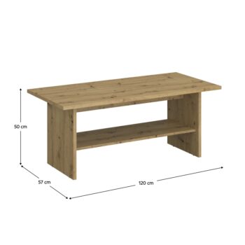 Stolík je vyrobený…