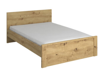 Posteľový rám Airon 140 v prevedení dub artisan je ideálnou voľbou pre tých, ktorí hľadajú moderný a funkčný nábytok do spálne. Ponúka komfortný priestor na spanie s rozmermi 140 x 200 cm, čo ju robí vhodnou pre dve osoby.