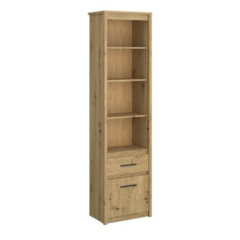 <p>Jednodverový regál so zásuvkou Airon 1D1S v prevedení dub artisan je ideálnym riešením pre tých, ktorí hľadajú praktický a moderný nábytok do svojho interiéru. Tento regál od značky KONDELA ponúka elegantný vzhľad a funkčnosť, ktorá sa hodí do rôznych priestorov, vrátane kancelárií.</p>