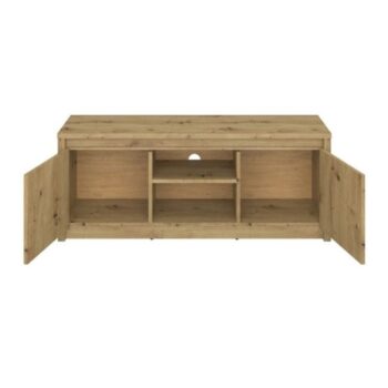 TV stolík Airon 2D/125 v prevedení dub artisan je ideálnym riešením pre moderné interiéry, kde sa spája funkčnosť s estetickým vzhľadom. Tento elegantný kus nábytku od značky KONDELA ponúka praktické úložné priestory a štýlový dizajn, ktorý zaujme na prvý pohľad.