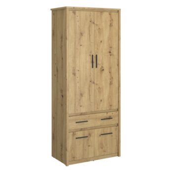 Predstavujeme vám štvordverovú šatníkovú skriňu so zásuvkou Airon 4D1S/40 v elegantnom prevedení dub artisan. Táto moderná skriňa je ideálnym riešením pre tých, ktorí hľadajú praktický a štýlový úložný priestor do svojho interiéru.
