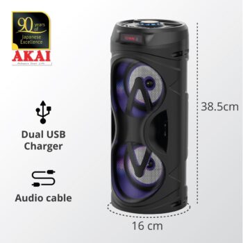 AKAI Prenosný reproduktor s Bluetooth a rádiom ABTS-530BT