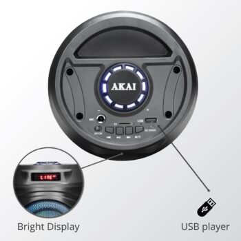 AKAI Prenosný reproduktor s Bluetooth a rádiom ABTS-530BT