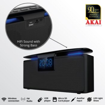 AKAI Prenosný reproduktor s bluetooth pripojením