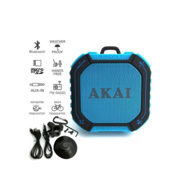 AKAI Vodeodolný prenosný reproduktor s Bluetooth ABTS-B7