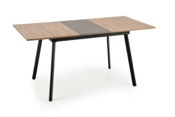 Jednoduchý a elegantný rozkladací jedálenský stôl ALBON bude nie len praktickým pomocníkom vo Vašej jedálni, ale aj krásnym doplnkom. Materiál použitý na výrobu vrchnej dosky je dyhovaná MDF vo farbe dub sonoma a sivá, nohy stola sú vyrobené z ocele s práškovým nástrekom v čiernej farbe. Celkové…