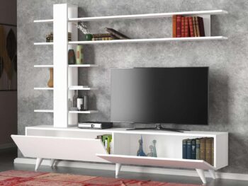 Zoznámte sa s ALENA, TV stolíkom, ktorý svojim škandinávskym dizajnom a bielou farbou prináša do vašej obývačky svieži a vzdušný vzhľad. S jeho minimalistickým štýlom a funkčnými prvkami je Alena ideálnou voľbou pre tých, ktorí hľadajú jednoduchosť a eleganciu.Detailné špecifikácieTyp tovaru: TV stolíkMateriál: Kvalitný LTD s hrúbkou 18 mm, čo zaisťuje vysokú odolnosť a dlhodobú trvanlivosť.Rozmery: 180 x 161.5 x 31.6 cm, poskytuje priestranný úložný priestor pre vašu televíziu a ďalšie multimediálne zariadenia.Farba: Čistá biela, ktorá dodáva interiéru pocit sviežosti a priestornosti.Štýl: Škandinávsky dizajn, známy svojou jednoduchosťou a funkčnosťou, perfektne doplní každú modernú obývaciu izbu.Vybavenie: Skrinka s plnými dvierkami a praktický regál poskytujú dostatok miesta na uskladnenie nevyhnutných vecí v elegantnom štýle.Dodatočné informácie: Produkt je dodávaný v demontovanom stave, čo uľahčuje jeho transport a montáž.TV stolík ALENA je nielen praktický, ale aj esteticky príjemný, čo z neho robí ideálny stredobod vašej obývačky. Tento nábytok je navrhnutý tak, aby vyhovel potrebám moderného bývania a zároveň pridal punc štýlu do vášho domova.