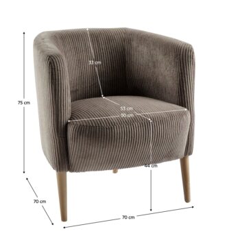 Kreslo Alien v elegantnej sivobéžovej farbe (taupe) s bukovými detailmi je ideálnym doplnkom pre váš interiér. Toto klasické kreslo od značky KONDELA ponúka moderný vzhľad, ktorý sa hodí do rôznych štýlov zariadenia. Jeho kompaktné rozmery 70 cm na šírku, 70 cm na hĺbku a 75 cm na výšku zaručujú…