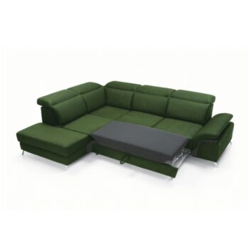 Rohová sedačka s rozkladom a úložným priestorom Alvaro L v smaragdovej farbe je ideálnym riešením pre moderné interiéry, kde sa kladie dôraz na funkčnosť a štýl. Táto sedačka od značky KONDELA ponúka nielen elegantný vzhľad, ale aj praktické využitie vďaka svojej rozkladacej funkcii a úložnému…