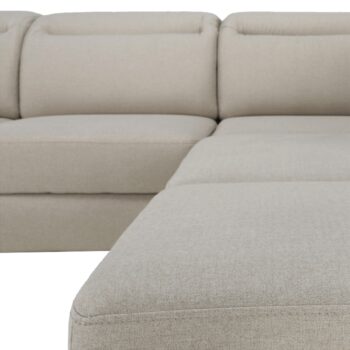 Rohová sedačka s rozkladom a úložným priestorom Alvaro P v elegantnej béžovej farbe je ideálnym riešením pre moderné interiéry. Táto sedačka od renomovanej značky KONDELA kombinuje funkčnosť a štýl, čím sa stáva skvelým doplnkom každej obývačky.