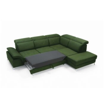 Rohová sedačka s rozkladom a úložným priestorom Alvaro P v smaragdovej farbe je ideálnym riešením pre moderné interiéry, ktoré vyžadujú funkčnosť a štýl. Táto sedačka od značky KONDELA ponúka nielen elegantný vzhľad, ale aj praktické využitie vďaka svojej rozkladacej funkcii a úložnému priestoru…