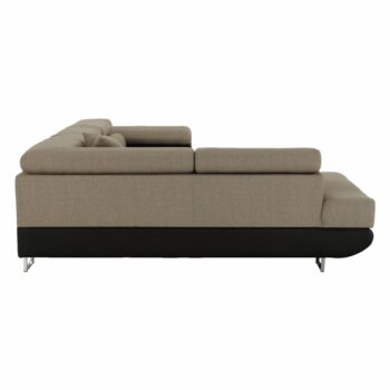 KONDELA Amareto New L rohová sedačka s rozkladom hnedá / béžová – Obrázok 8