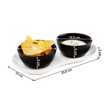Predstavujeme vám elegantnú servírovaciu misku na podnose Amatus, ktorá je dokonalým doplnkom pre každú modernú domácnosť. Táto sada obsahuje dve misky v kombinácii čiernej a bieleho lesku, ktoré zaujmú svojím štýlovým vzhľadom a funkčnosťou. Vďaka svojmu modernému dizajnu sa hodia do…