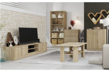 Dvojdverová komoda ANES s vnútornou policou, je vyrobená z kvalitnej LTD dosky. Korpus skrinky a takisto dvierka sú v obľúbenom farebnom prevedení biela. K dispozícií máte ďalších 5 farebných prevedení na výber.Úchytky sú z plastu vo farbe alumínium oblého tvaru. Dodávame v demontovanom stave.