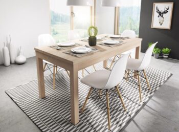 RENAR Anton 160 rozkladací jedálenský stôl dub sonoma – Obrázok 4
