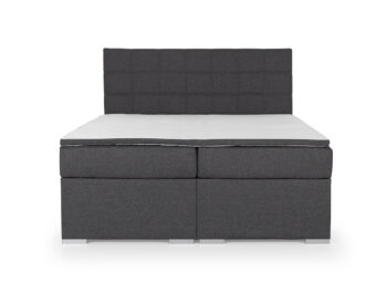 NABBI Anzia 140 čalúnená manželská posteľ s úložným priestorom sivá – Obrázok 3