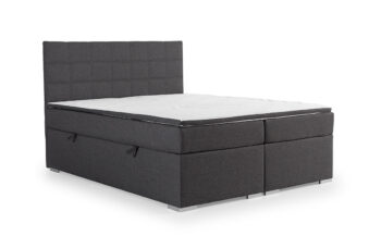 NABBI Anzia 140 čalúnená manželská posteľ s úložným priestorom sivá – Obrázok 5