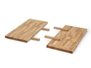 Potrebujete viac miesta na jedálenskom stole APEX alebo RADUS M? Stačí dokúpiť predlžovaciu dosku k stolu (2 ks) APEX / RADUS M 85x40 cm. Materiál použitý na ich výrobu je masívne dubové drevo v prevedení dub prírodný. Rozmery sú (DXŠ): 85x40 cm. Už sa viac o miesto pri Vašom jedálenskom stole báť…