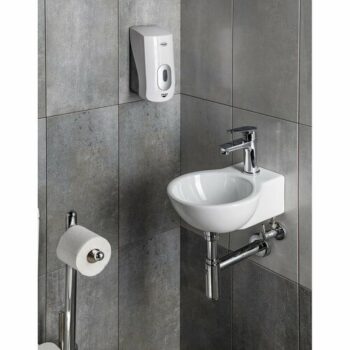AQUALINE 1319-73 Emiko dávkovač tekutého mydla nástenný 1000 ml, biela