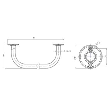 AQUALINE 8012 sušiak-držiak uterákov 70 cm, biela
