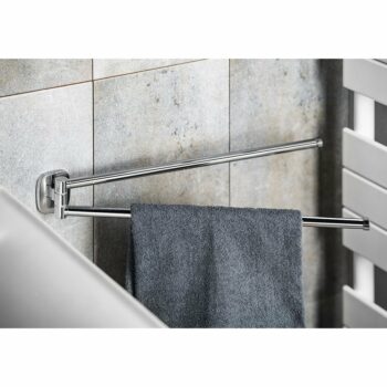 AQUALINE RB121 Rumba otočný držiak uterákov dvojitý, 45 cm, strieborná