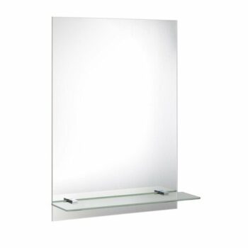 AQUALINE SB115 Samba sklenená polica 50 cm, strieborná