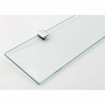 AQUALINE SB125 Samba sklenená polica 60 cm, strieborná