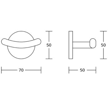 AQUALINE SB223 Samba dvojháčik, čierna