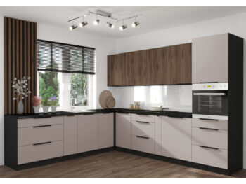 Predstavujeme vám hornú kuchynskú skrinku Araka 80 GU-36 1F, ktorá je ideálnym riešením pre moderné kuchyne. Táto skrinka v elegantnom farebnom prevedení kašmír a čierna prinesie do vášho interiéru štýlový a sofistikovaný vzhľad.